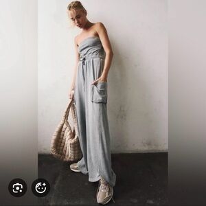 Free People Grandslam Onesie in Blue